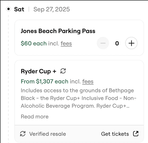 So $60 just for parking